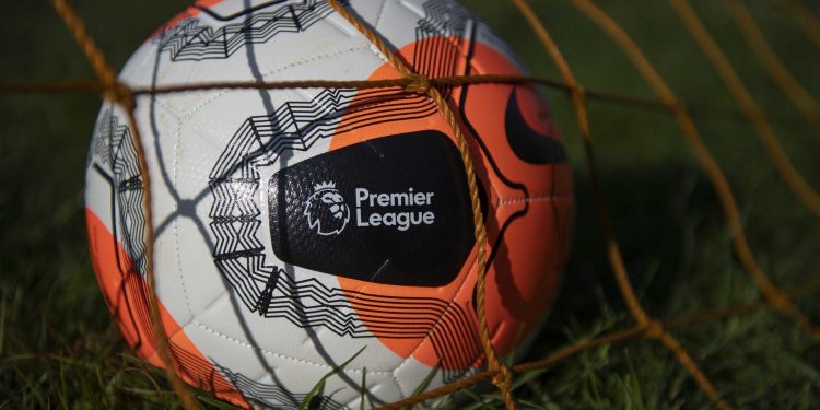 WROXTON, ENGLAND - MAY 01:  Nike Premier League Strike Football photographed on May 01, 2020 in Wroxton, Oxfordshire, United Kingdom. No Premier League matches have been played since March 9th due to the Coronavirus Covid-19 pandemic. (Photo by VISIONHAUS)