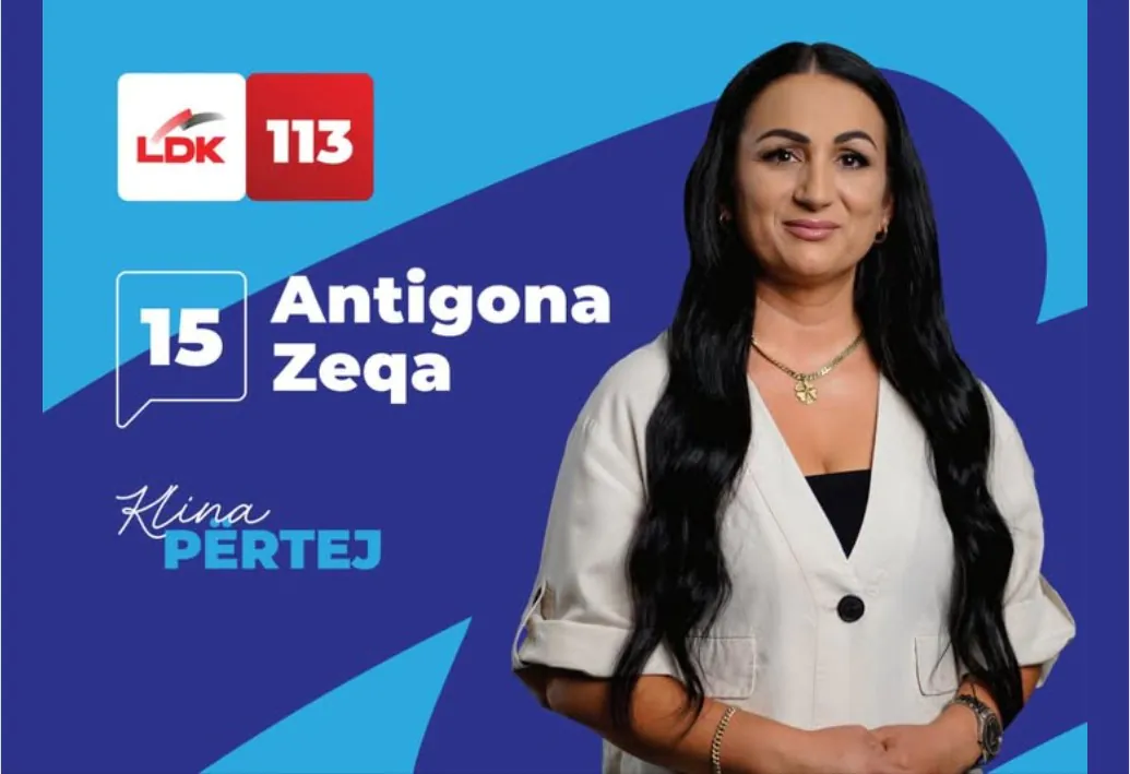 Voto Antigona Zeqa me numrin 15 në listën zgjedhore LDK 113