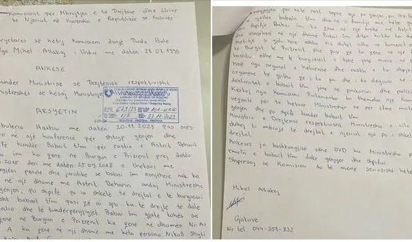 Në përvjetorin e vdekjes së Astrit Deharit  publikohet një ankesë e djalit të Luz Allakajt