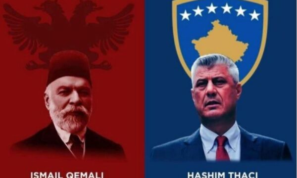 Urimi i veçantë i Endrit Thaçit  Ismail Qemalin e Hashim Thaçin i vendos krah për krah