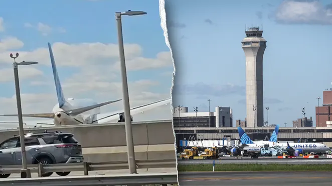 Aeroplani bën ulje emergjente në autostradë  pamje të tmerrshme në New Jersey të ShBA së