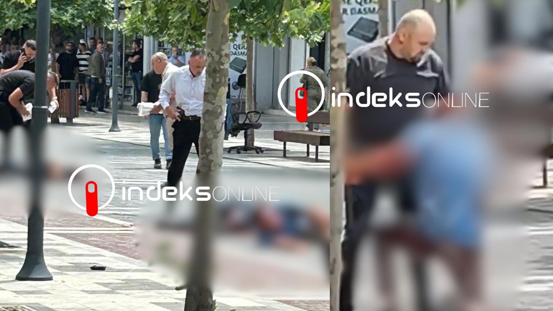 Video nga vendi i ngjarjes  Polici civil neutralizon personin e armatosur pas të shtënave në qendër të Podujevës